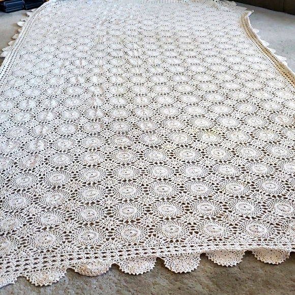 Bedding Antique Crocheted Bed Coverlet Poshmark
